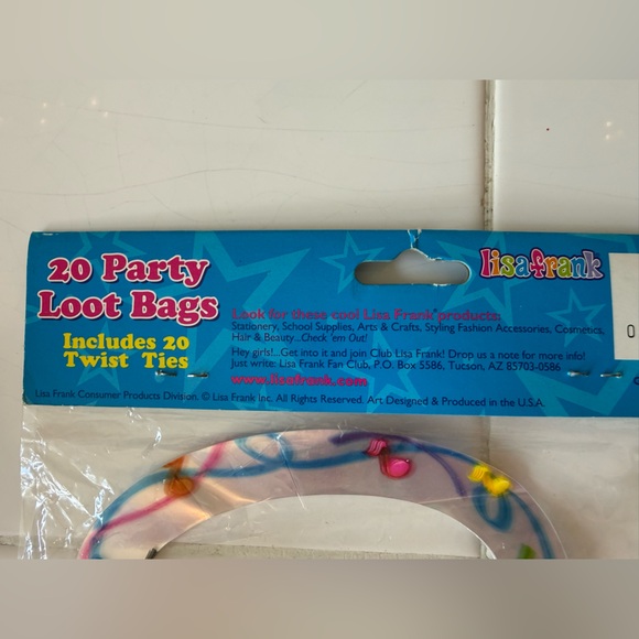 Vintage Y2K Lisa Frank Happy Birthday Party Loot/Goodie Bags (Set 20)- Unopened - Picture 3 of 5